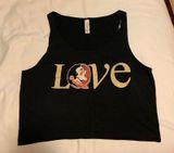 FSU Cropped Tank Black Size M Photo 0