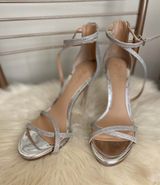 Badgley Mischka Jewel Silver Heels Photo 0