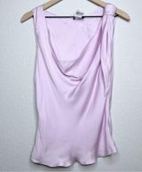 Giorgio Armani  Women Top Medium 100% SILK Purple Cowl Neck Office Regency Photo 0