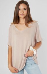 Double Zero V-Neck Tee Burnt Orange Photo 0