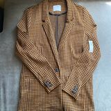 Old Navy Camel Houndstooth Blazer Photo 0