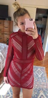 Boohoo Crochet Bodycon Dress Photo 0