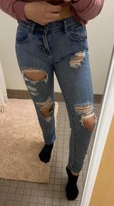 Brandy Melville Ripped Jeans Photo 0