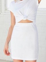 Silence + Noise White Knot Dress Photo 0