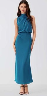 High Neck Sleeveless Maxi Dress Size 8 Photo 0