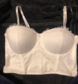 SheIn White Crop Tank Top Photo 0