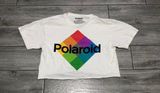 Polaroid White  Crop Top Photo 0