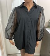 Black Mini Dress Size M petite Photo 0