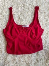 Cropped Red Tank Top Size L Photo 0