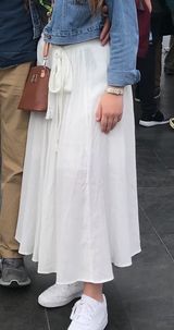 Long White Skirt Size M Photo 0