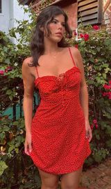 Love Birds Red Mini Dress Photo 0