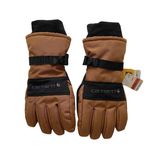 Carhartt Waterproof Insulated Gloves Brown New Photo 0