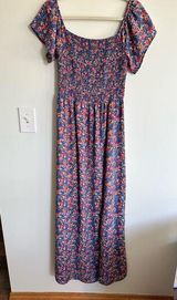 Ophelia Roe Floral Cottage Core Short Sleeve Maxi Dress Photo 0