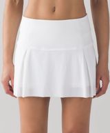 Lululemon   White Play The Pleats Golf / Tennis Skirt Photo 0