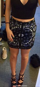 Nasty Gal Front Zip Paisley Skirt  Photo 0