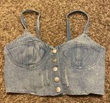 Jean crop top Photo 0
