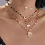 Urban Outfitters Evil Eye Celestial Isley Layered Necklace Set Photo 0