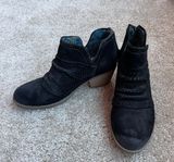 Earth Origins Black Suede Booties Photo 0