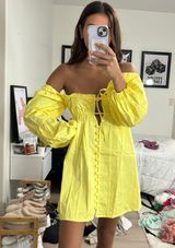 For Love & Lemons  Sierra Puff Sleeve Mini Dress Photo 0