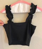 ZARA Ruffled Crop Top Photo 0