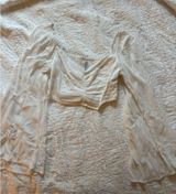 Stradivarius White Long Sleeve Crop Top Photo 0