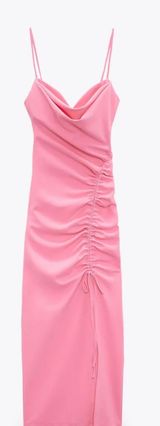 ZARA Pink Maxi Dress Photo 0