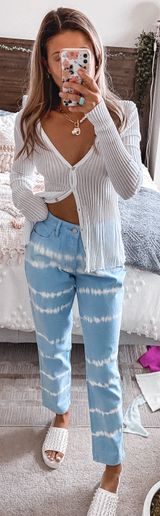 PacSun Patterned Mom Jeans  Photo 0