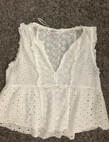 ZARA Tan Crop Top Photo 0