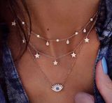 Bohemian Multilayer Necklace Gold Photo 0