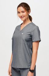 FIGS Graphite Scrub Top Photo 0