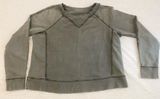 Lululemon Loop Back Crew Raglan Sweatshirt Magnum Gray size Large 12/14 Photo 0