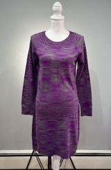 CLEARANCE! Purple/Gray AB Studio Sweater Dress Size M EUC Photo 0