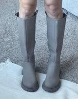 Primark Grey Beige Lug Sole Knee High Boot Photo 0