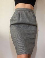 Saks 5th Avenue Vintage Saks Fifth Avenue pinstripe wool knee length skirt Photo 0