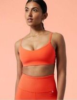 Athleta  x Alicia Keys Elation Athletic Sports Bra in Jewel Orange Size Medium Photo 0