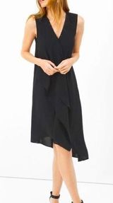 NWT White House Black Market Sleeveless Ruffle-Front Dress Size 6 Photo 0