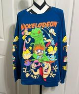 NICKELODEON Blue Cartoon Character Sweatshirt Photo 0