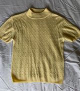 Harvé Benard Harve Bernard Yellow Sweater Photo 0