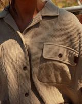 Tribe Kelley Waffle Cropped Button up Photo 0