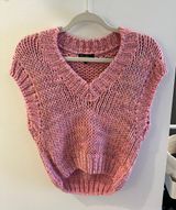 Nordstrom Rack Pink Multicolor Knit Sweater Vest  Photo 0