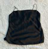 ABERCROMBIE & FITCH, Women's M, Black Cami Top, Satin Look Polyester, NWT Photo 0