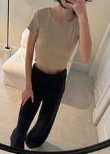 Black Fuzzy Sweats Photo 0