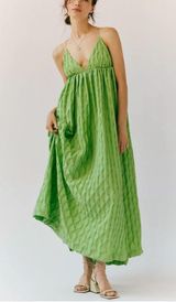 NWT Free People Primmy midi dress greengage Medium Photo 0