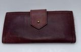Madewell The Post Leather Wallet Maroon Long Multipocket Best Seller MSRP $78 Photo 0