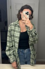 Merona Green Flannel Shirt  Photo 0