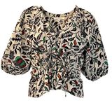 Love The Label Anthropologie Nikita Willow Black Audrey Peasant Top M Photo 0