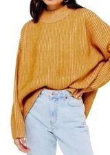 TOPSHOP EUC oversized mock neck pull over sweatshirt size 12, 29” p2p Photo 0
