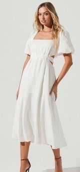 The Label Angeles Puff Sleeve Cutout Dress Photo 0
