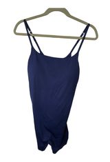 Gap Body Size M Power Athletic Romper Solid Navy Blue Fitted Workout Sporty NWT Size M Photo 0