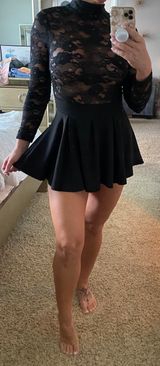 Black Lace Romper Photo 0